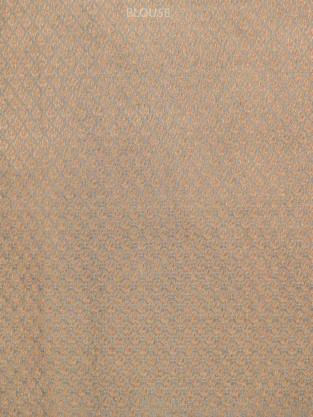 Sea Green Boota Katan Silk Handloom Banarasi Saree - Sacred Weaves