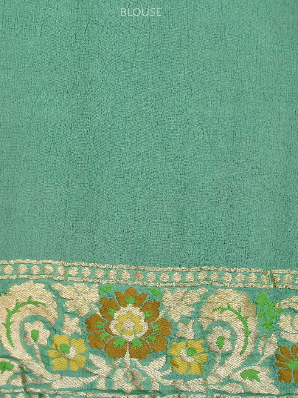 Pastel Green Meenakari Khaddi Georgette Handloom Banarasi Saree - Sacred Weaves