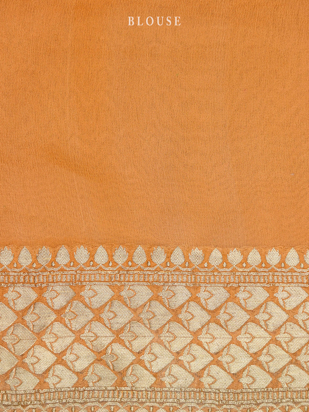 Pastel Yellow Peach Rangkat Jaal Khaddi Georgette Handloom Banarasi Saree - Sacred Weaves
