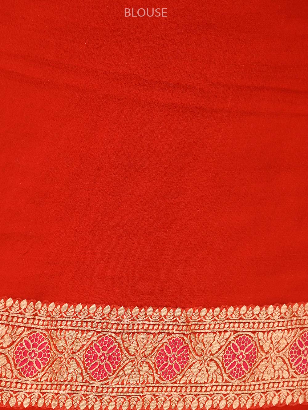 Maroon Meenakari Jaal Khaddi Georgette Handloom Banarasi Saree - Sacred Weaves