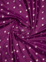 Purple Konia Katan Silk Handloom Banarasi Dupatta