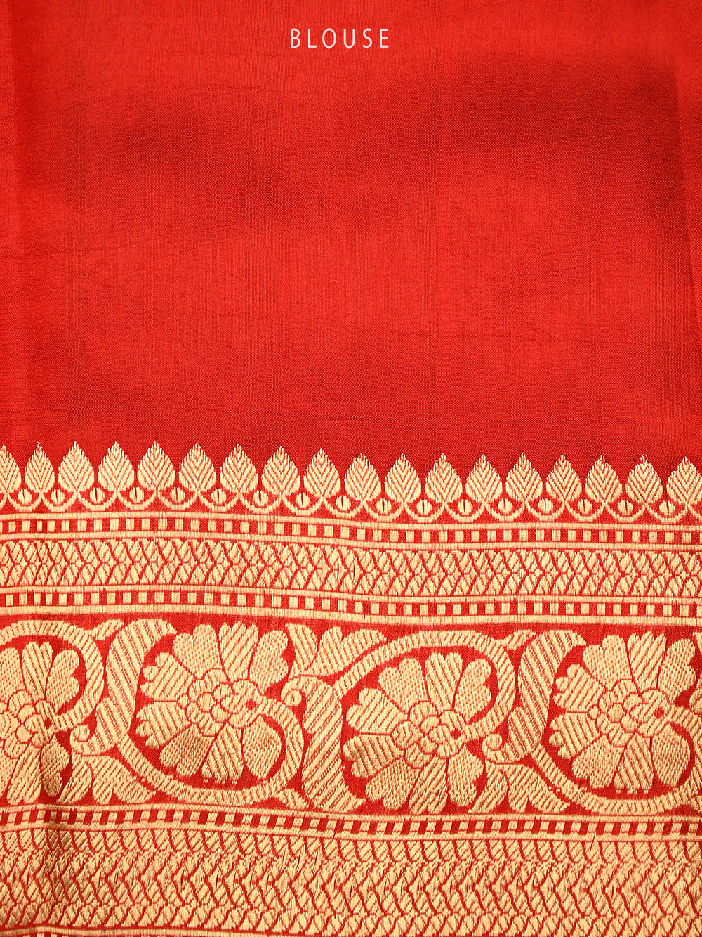 Red Booti Katan Silk Handloom Banarasi Saree - Sacred Weaves