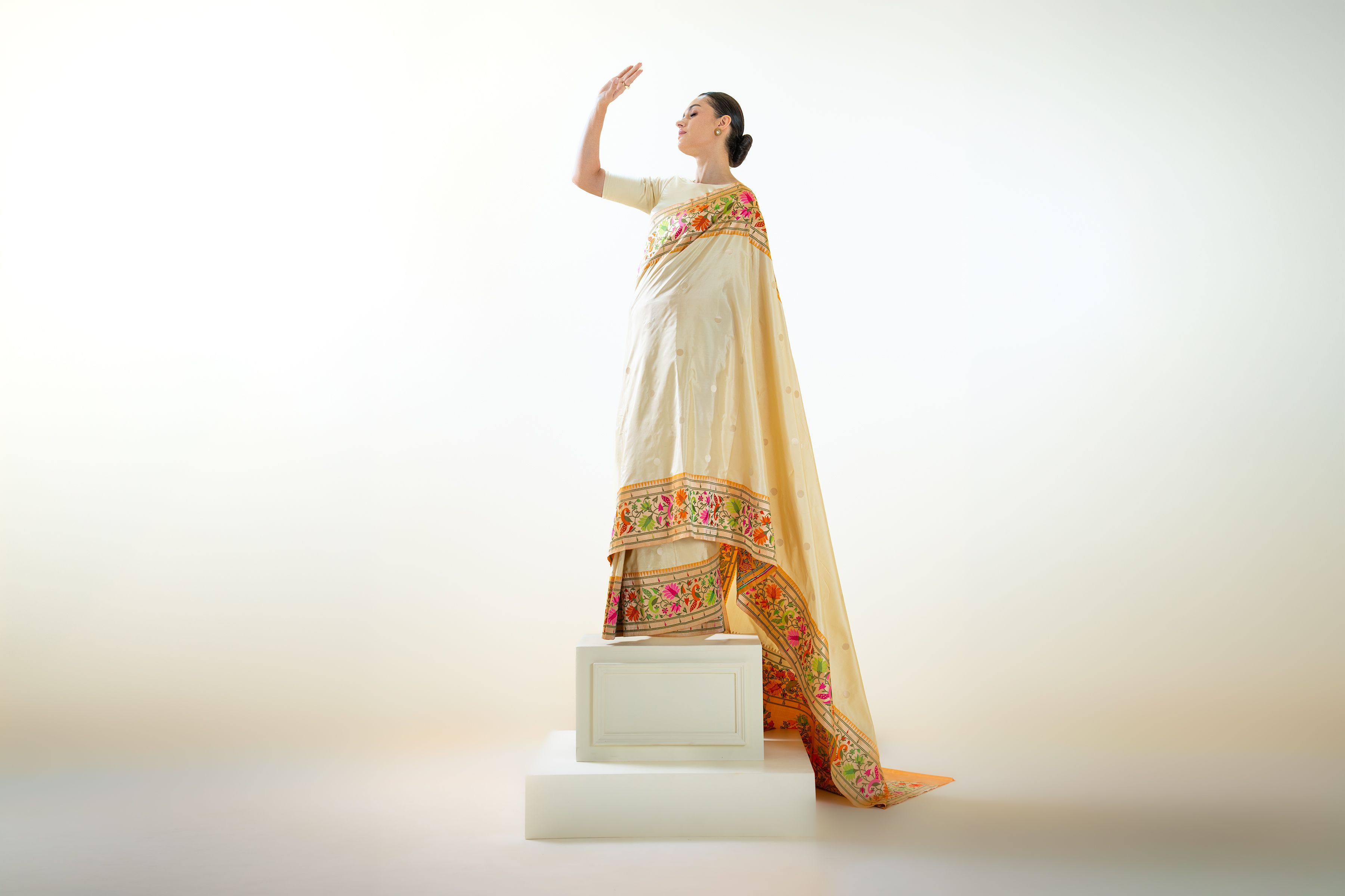Pure Handloom Katan Silk Banarasi Sarees by Sacred Weaves