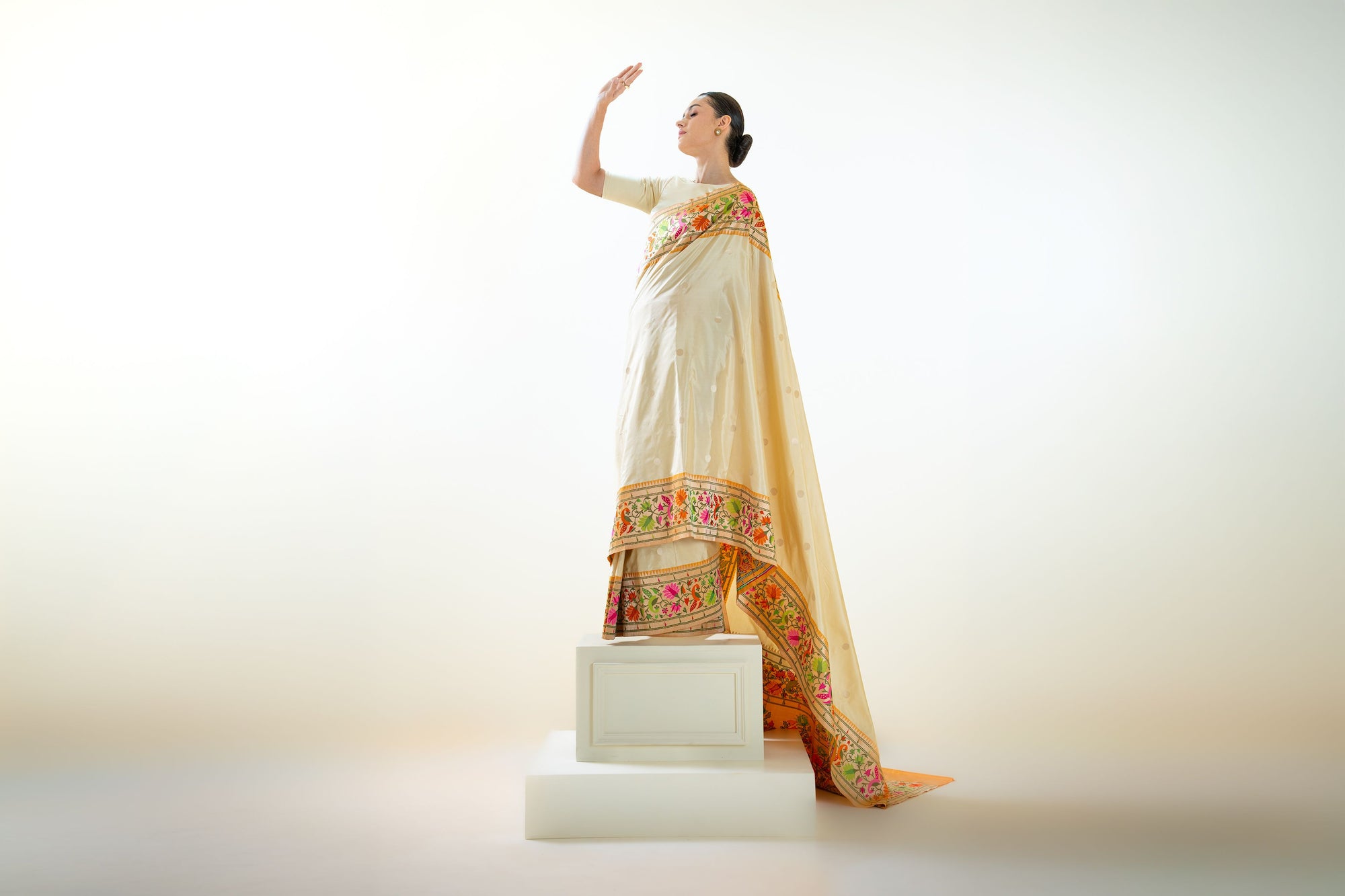Pure Handloom Katan Silk Banarasi Sarees by Sacred Weaves