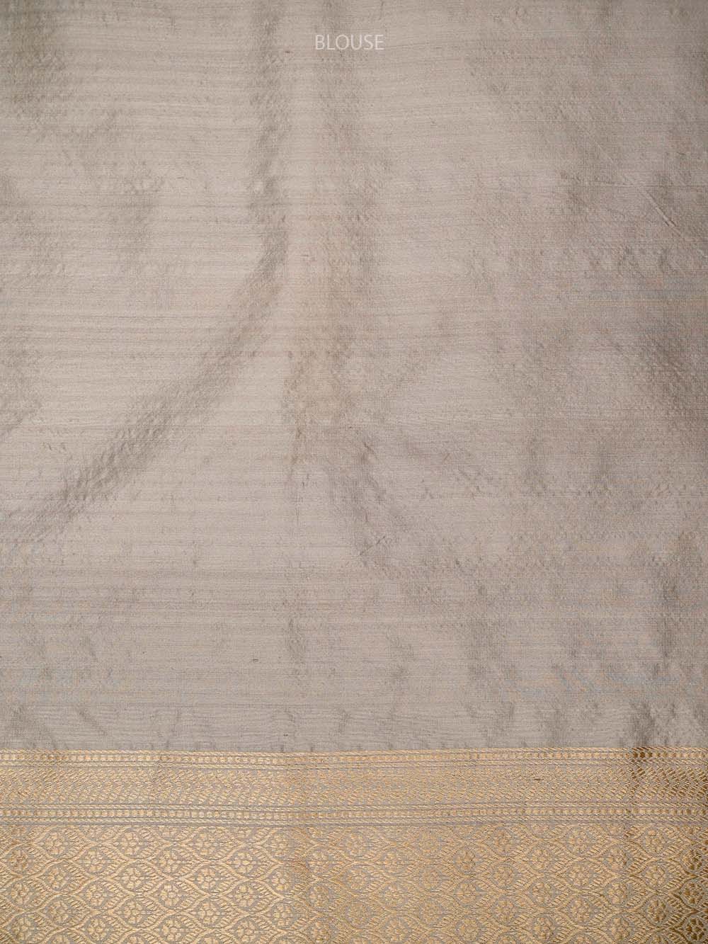 Beige Meenakari Brocade Handloom Banarasi Saree - Sacred Weaves