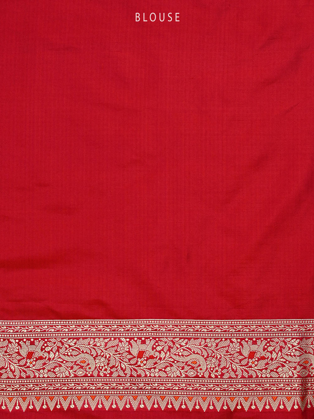 Magenta Red Shikargah Katan Silk Handloom Banarasi Saree