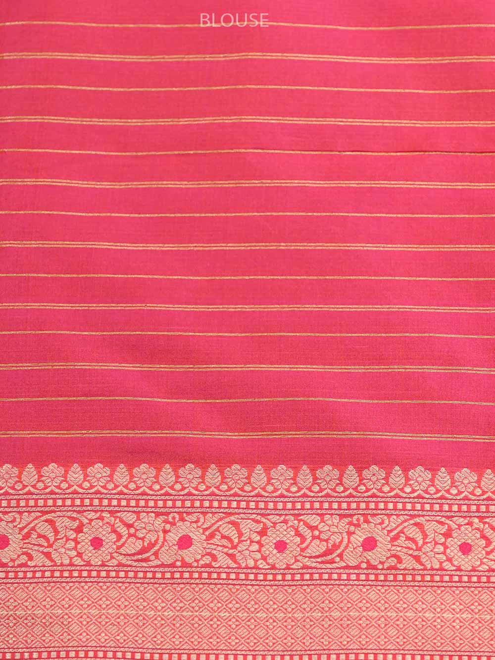 Orange Pink Brocade Katan Silk Handloom Banarasi Saree - Sacred Weaves
