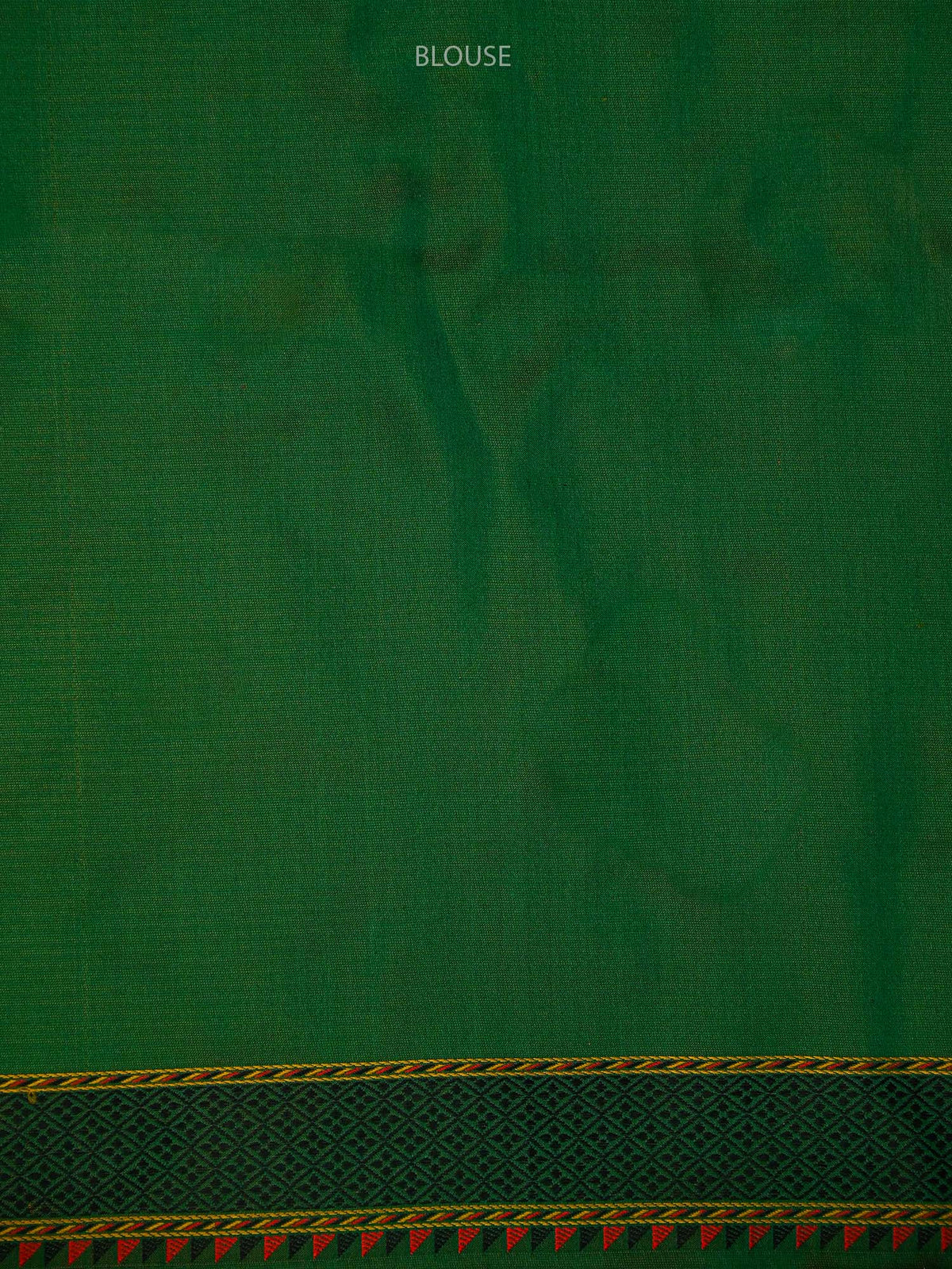 Bottle Green Tanchoi Satin Silk Handloom Banarasi Saree