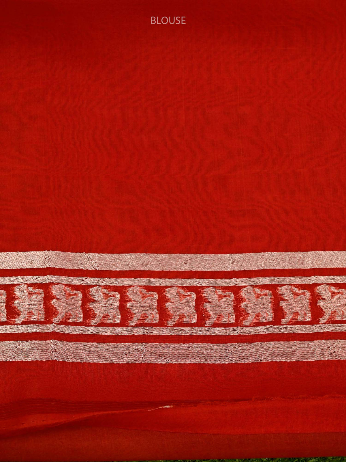 Orange Silk Brocade Handloom Banarasi Saree - Sacred Weaves