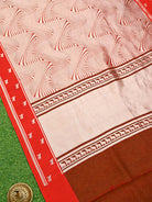 Maroon Silk Brocade Handloom Banarasi Saree - Sacred Weaves