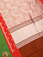 Maroon Silk Brocade Handloom Banarasi Saree - Sacred Weaves