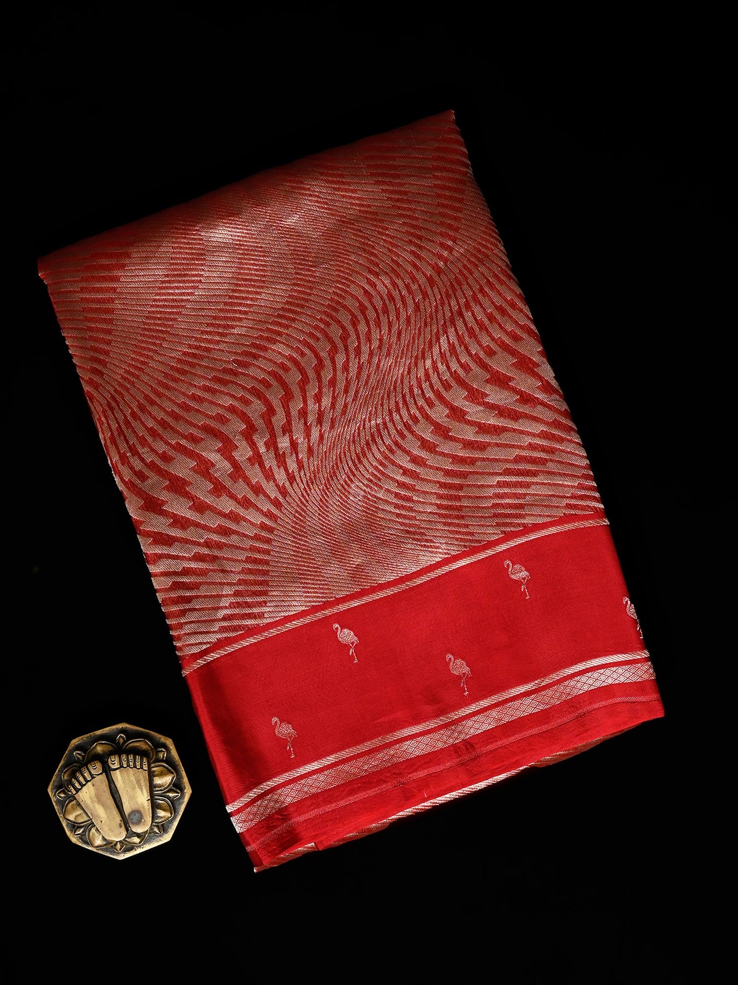 Maroon Silk Brocade Handloom Banarasi Saree - Sacred Weaves