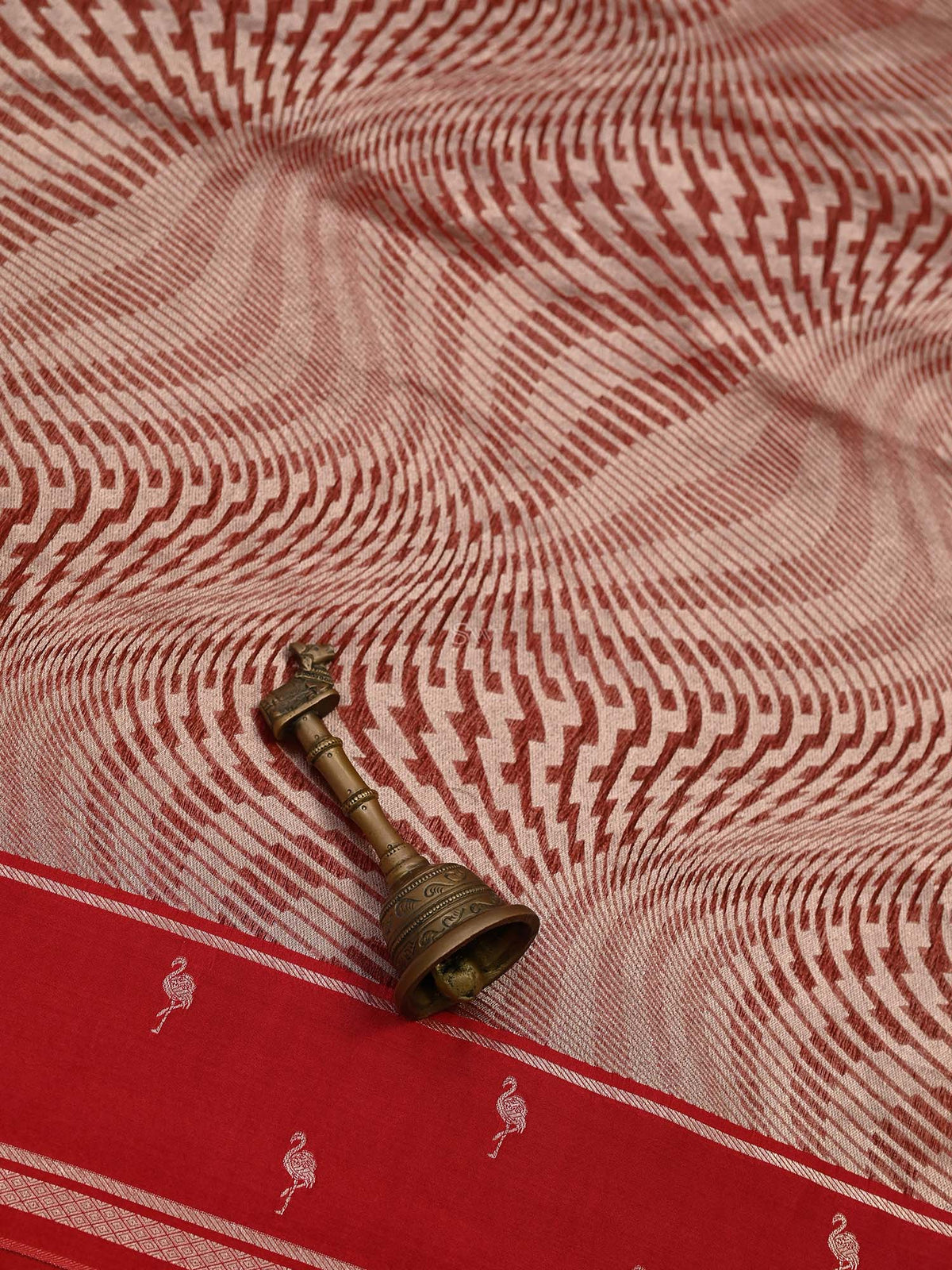 Maroon Silk Brocade Handloom Banarasi Saree - Sacred Weaves