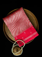 Magenta Silk Brocade Handloom Banarasi Saree - Sacred Weaves