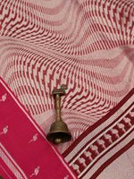 Magenta Silk Brocade Handloom Banarasi Saree - Sacred Weaves