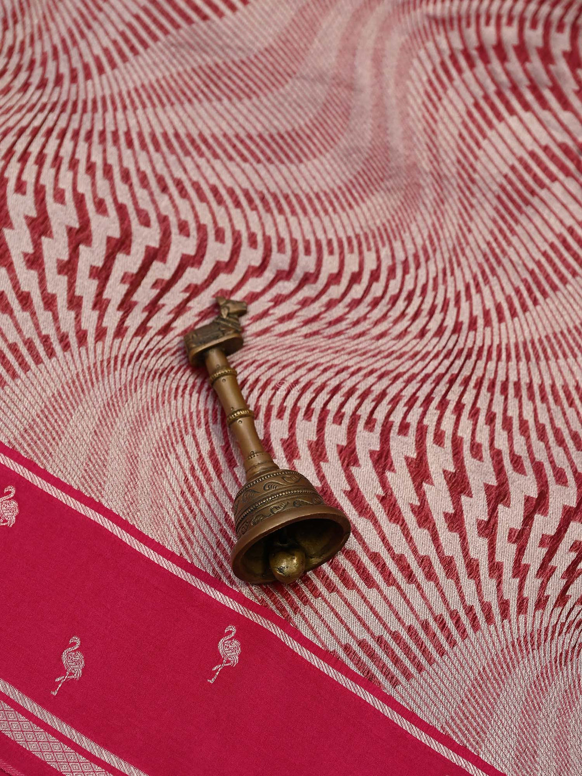 Magenta Silk Brocade Handloom Banarasi Saree - Sacred Weaves