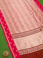 Magenta Silk Brocade Handloom Banarasi Saree - Sacred Weaves