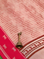 Magenta Silk Brocade Handloom Banarasi Saree - Sacred Weaves