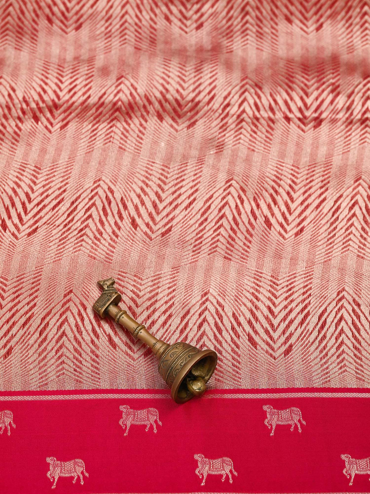 Magenta Silk Brocade Handloom Banarasi Saree - Sacred Weaves