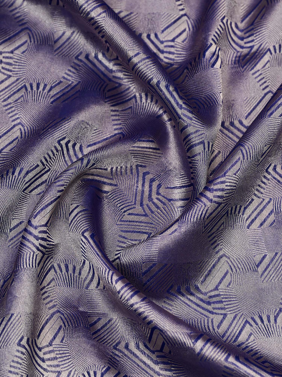 Royal Blue Silk Brocade Handloom Banarasi Saree - Sacred Weaves