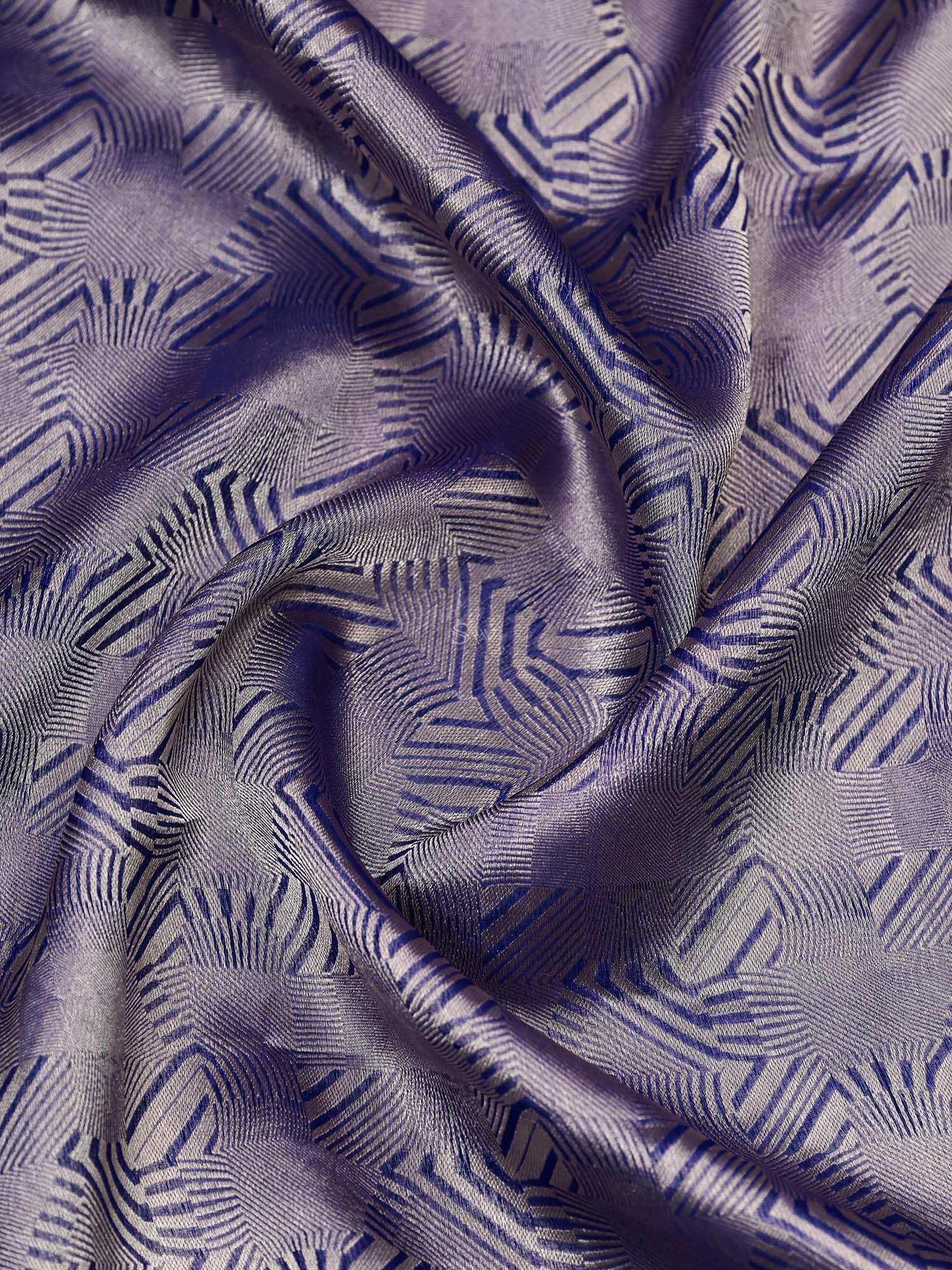 Royal Blue Silk Brocade Handloom Banarasi Saree - Sacred Weaves