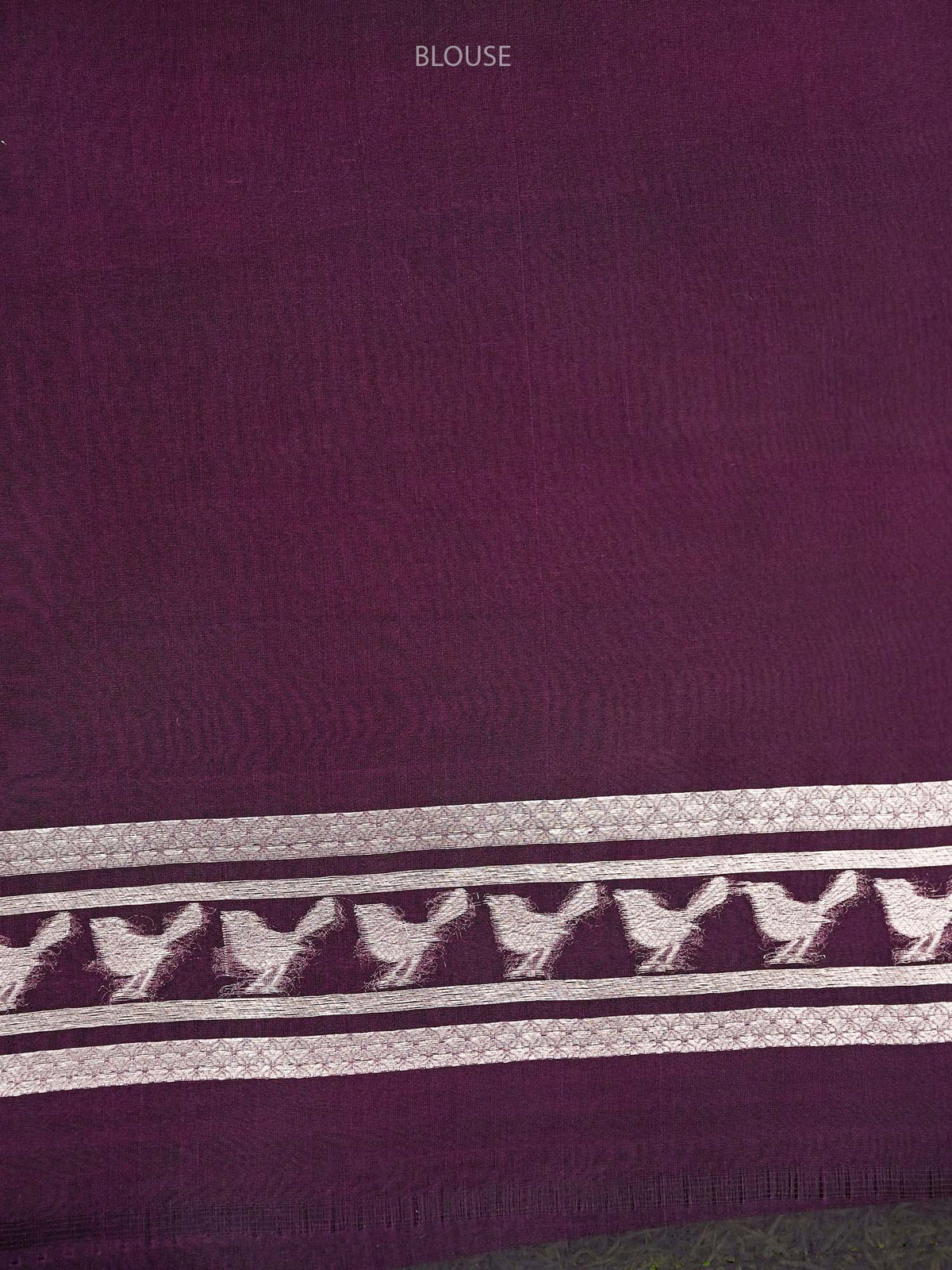 Purple Silk Brocade Handloom Banarasi Saree - Sacred Weaves
