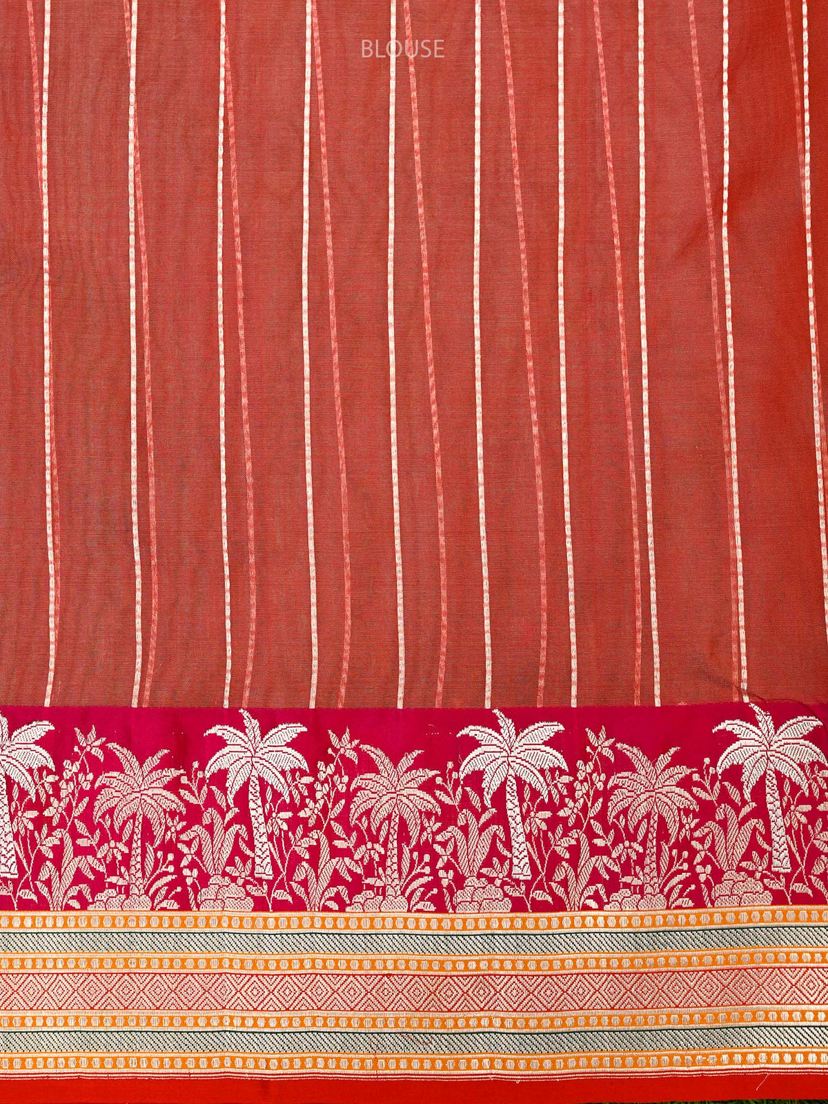 Beige Booti Organza Tissue Silk Handloom Banarasi Saree - Sacred Weaves
