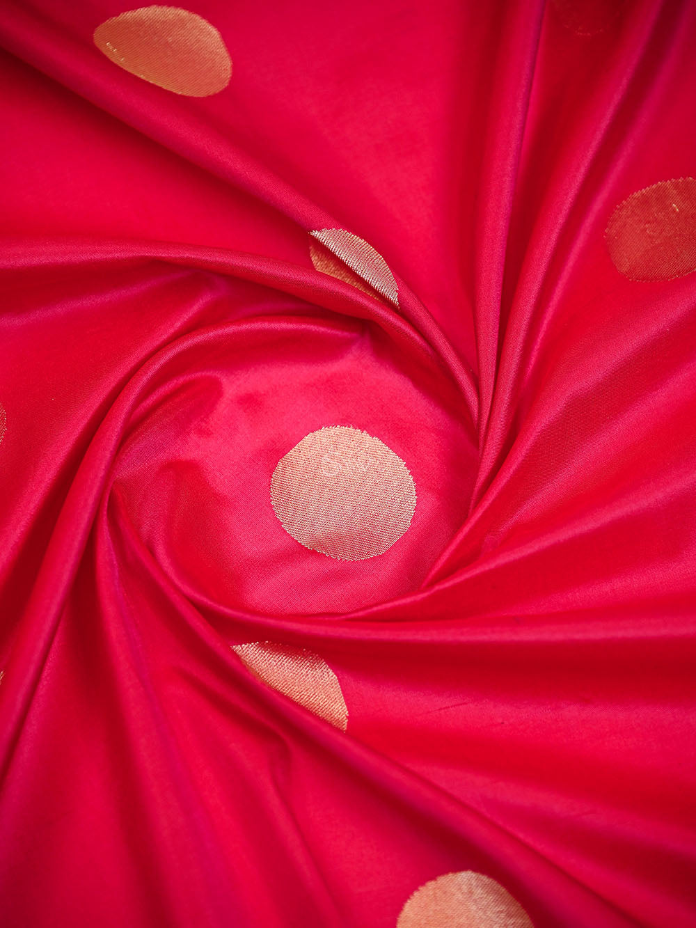 Pink Red Boota Paithani Katan Silk Handloom Banarasi Saree - Sacred Weaves