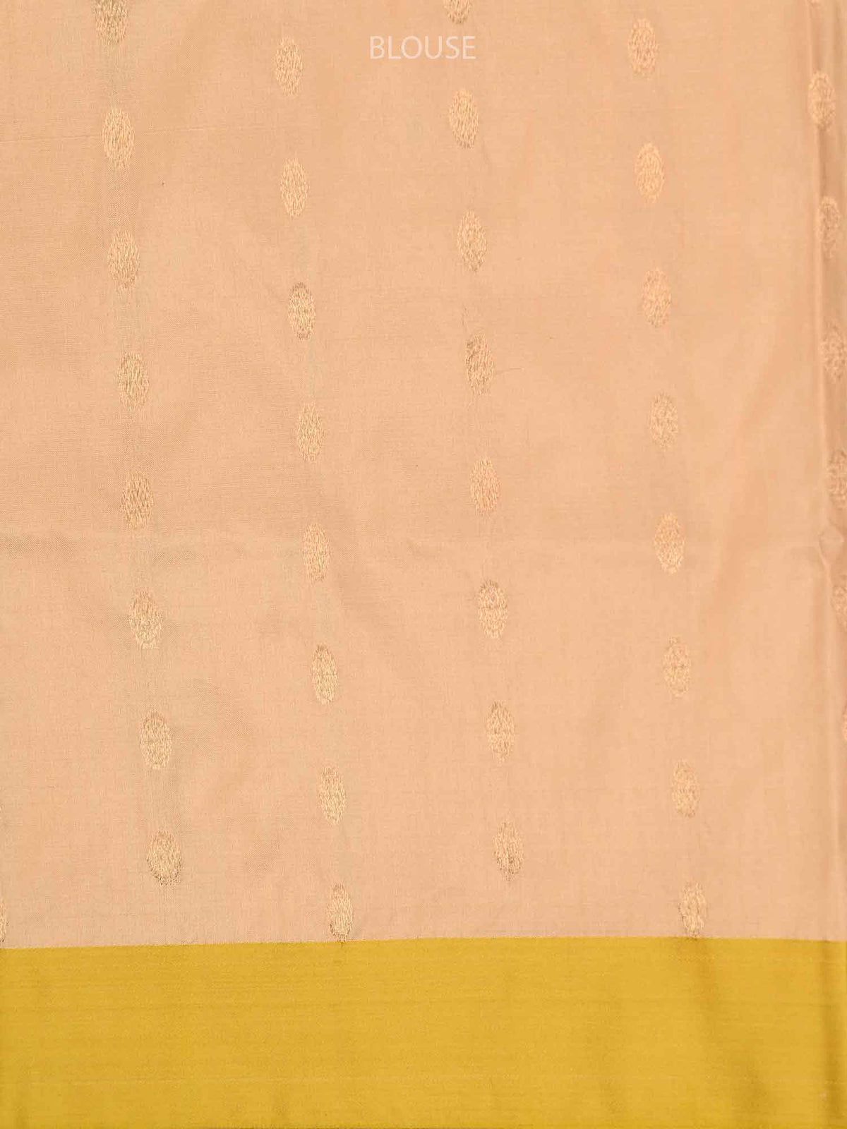 Peach Stripe Katan Silk Handloom Banarasi Saree - Sacred Weaves