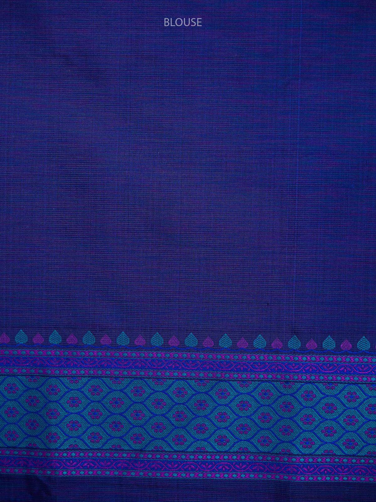 Blue Tanchoi Satin Silk Handloom Banarasi Saree