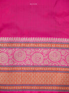 Teal Green Booti Konia Tussar Silk Handloom Banarasi Saree - Sacred Weaves
