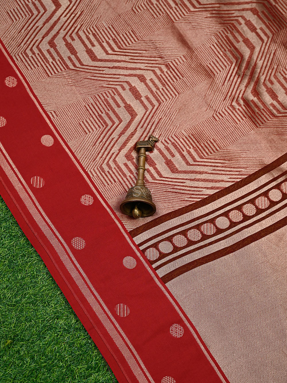 Maroon Silk Brocade Handloom Banarasi Saree