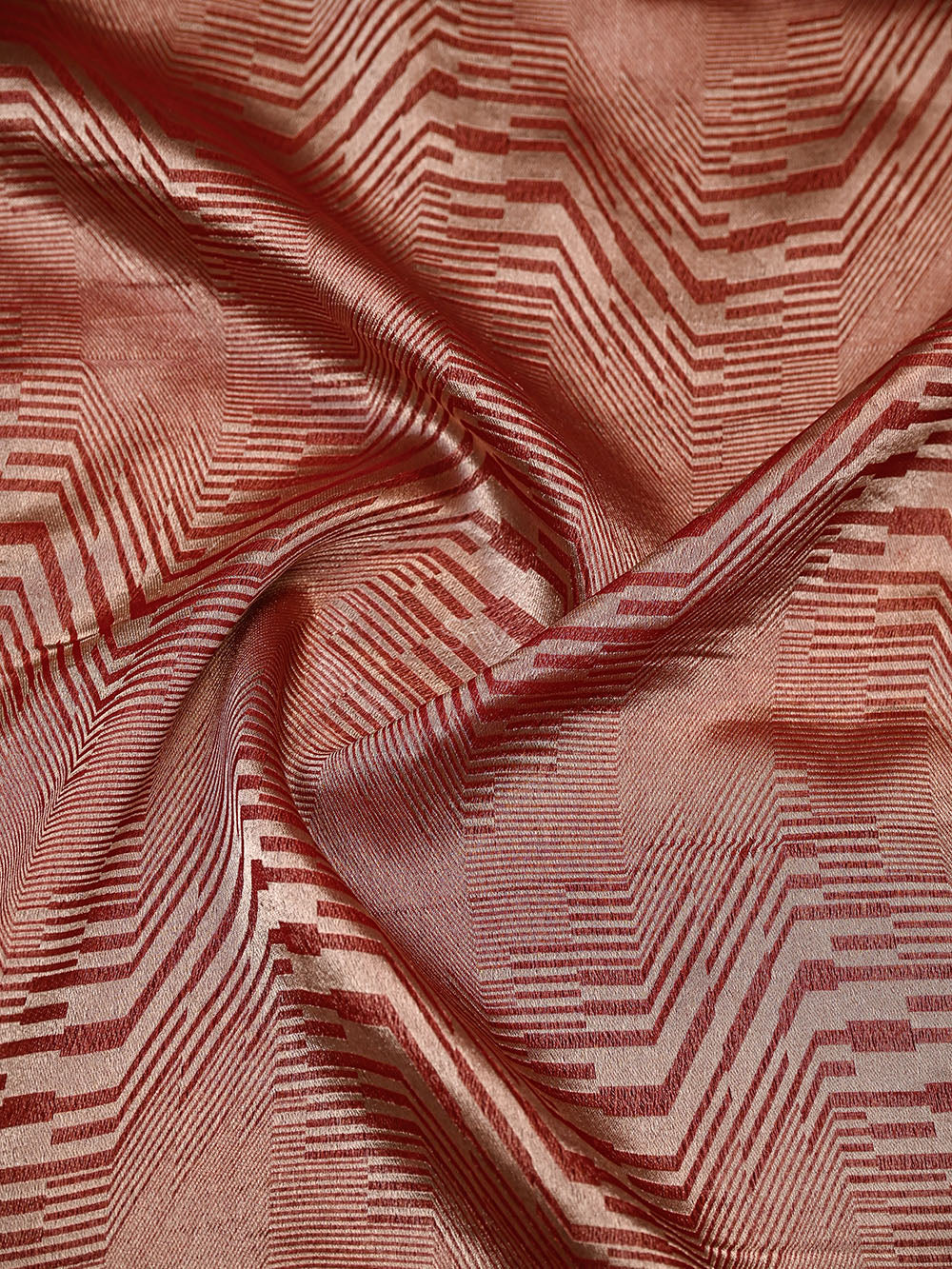 Maroon Silk Brocade Handloom Banarasi Saree