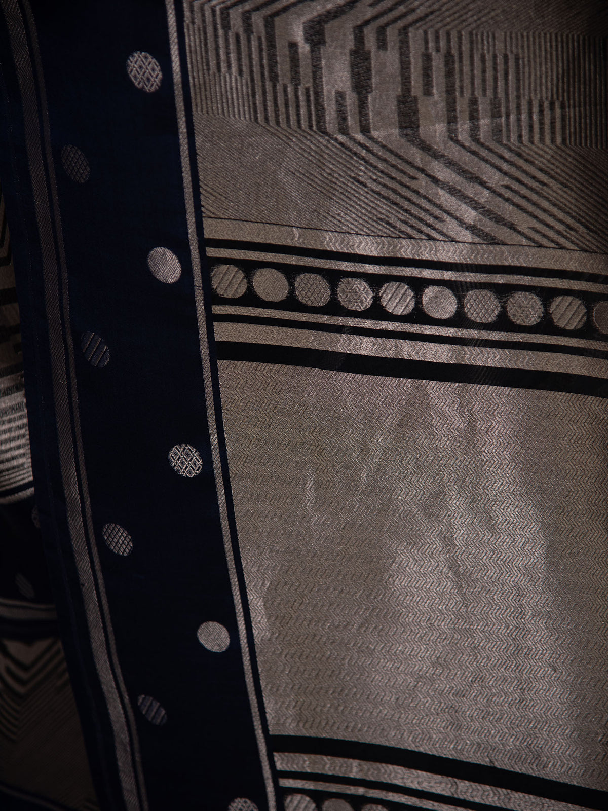 Blue Silk Brocade Handloom Banarasi Saree