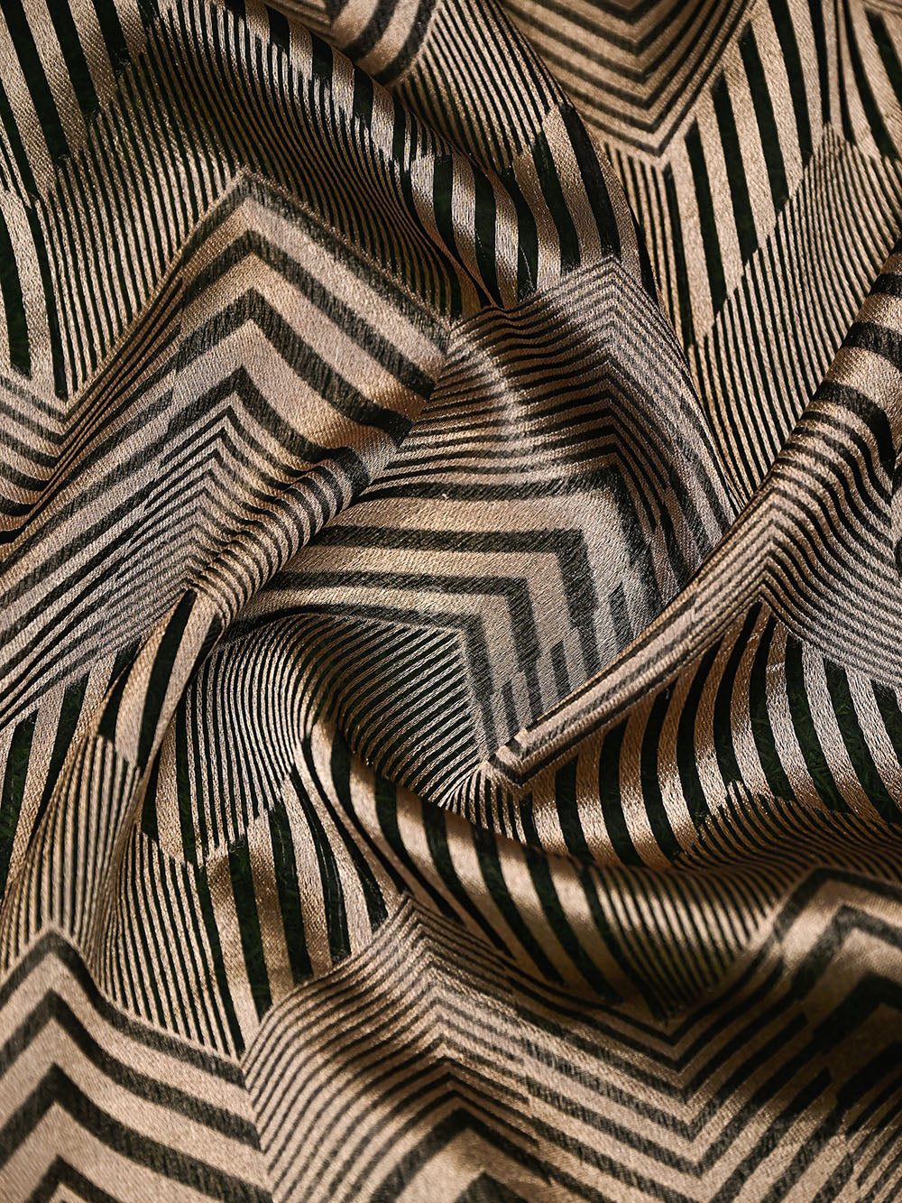 Black Silk Brocade Handloom Banarasi Saree