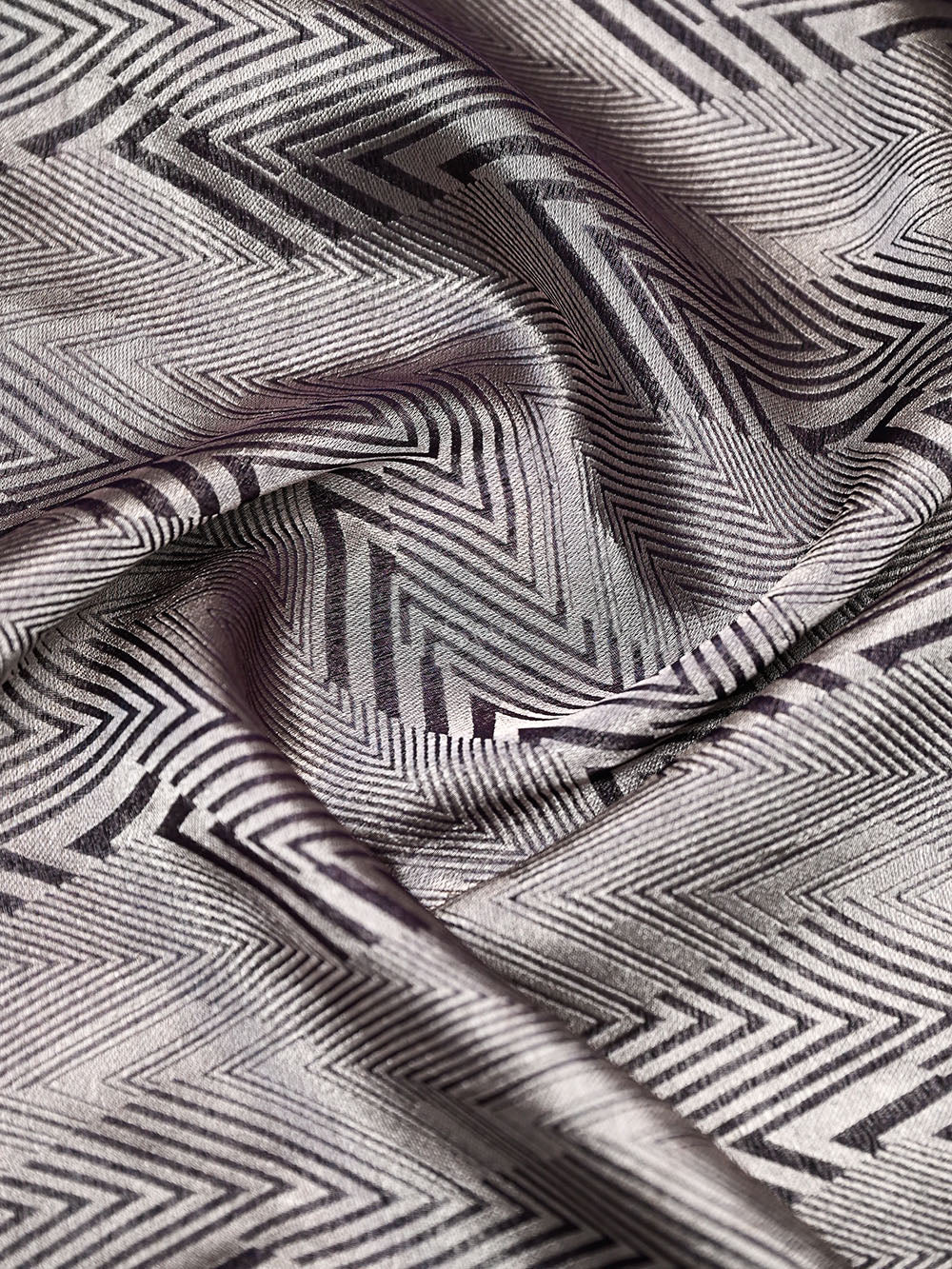 Purple Silk Brocade Handloom Banarasi Saree