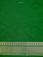 Green Katan Silk Handloom Banarasi Saree - Sacred Weaves