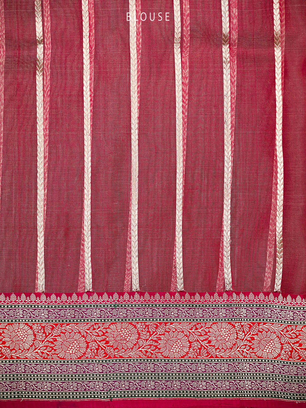Beige Booti Organza Tissue Silk Handloom Banarasi Saree