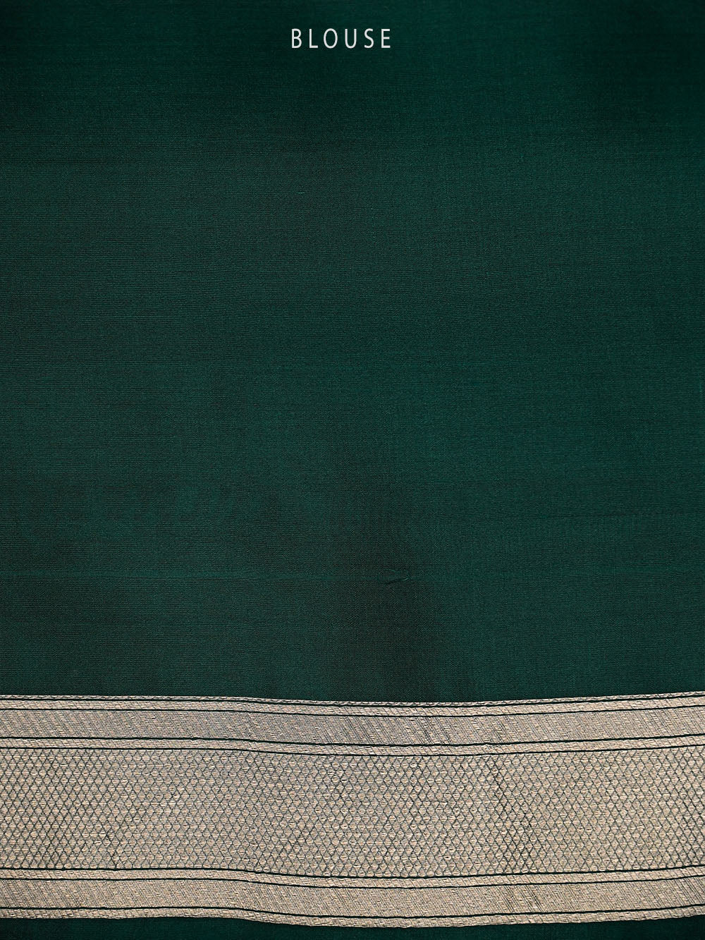 Bottle Green Silk Brocade Handloom Banarasi Saree