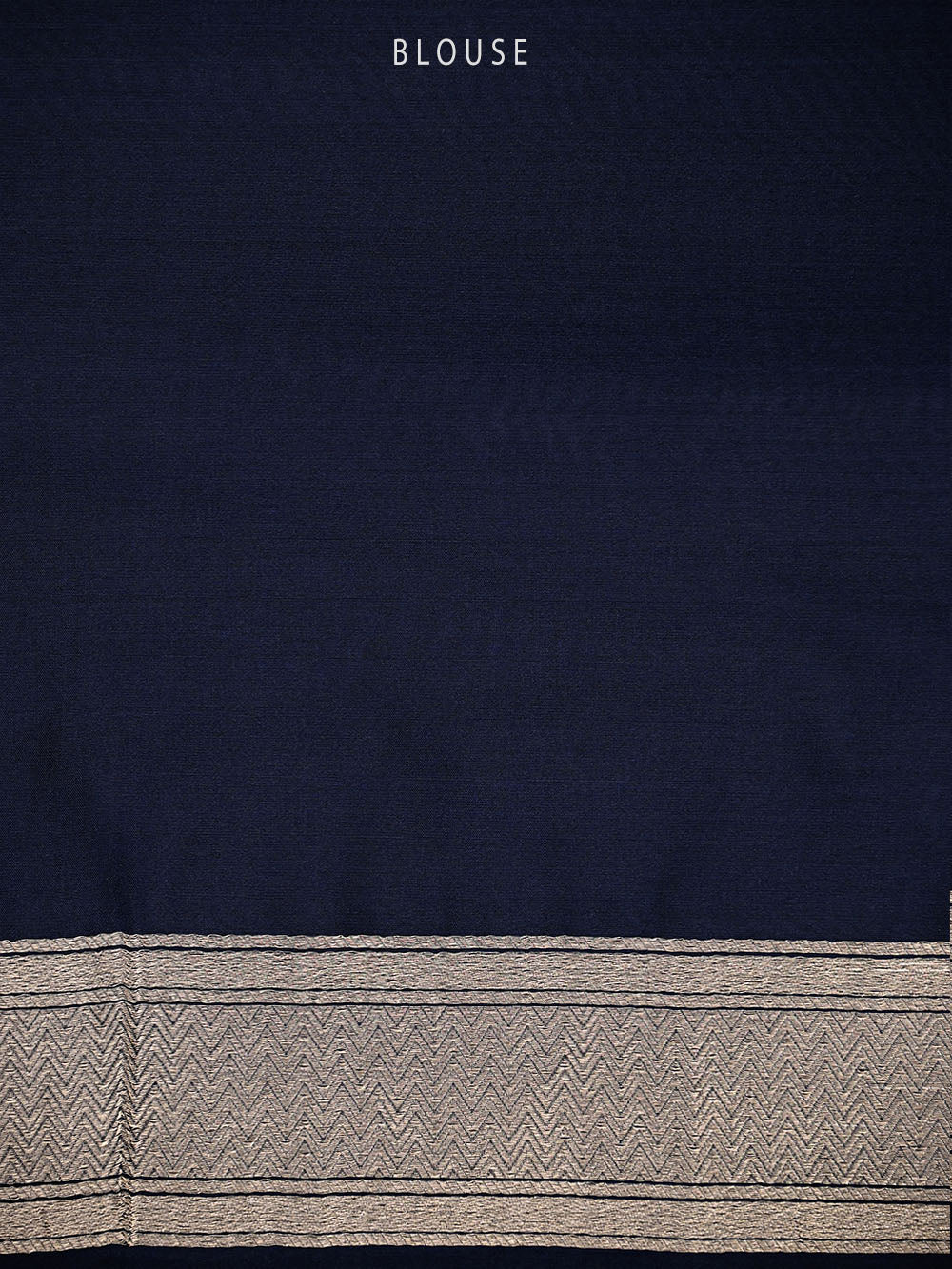Dark Blue Silk Brocade Handloom Banarasi Saree