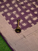 Purple Silk Brocade Handloom Banarasi Saree