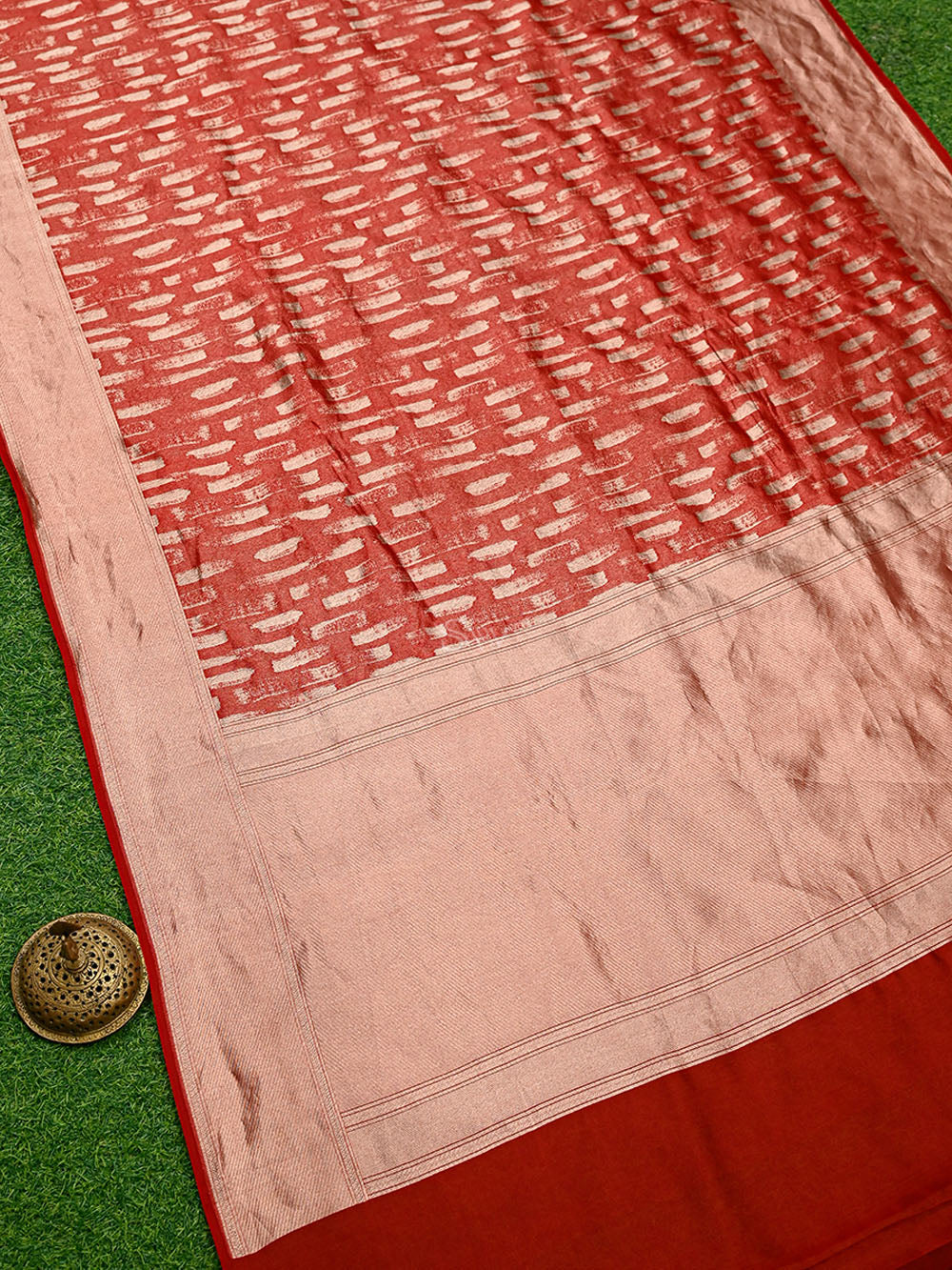 Red Silk Brocade Handloom Banarasi Saree