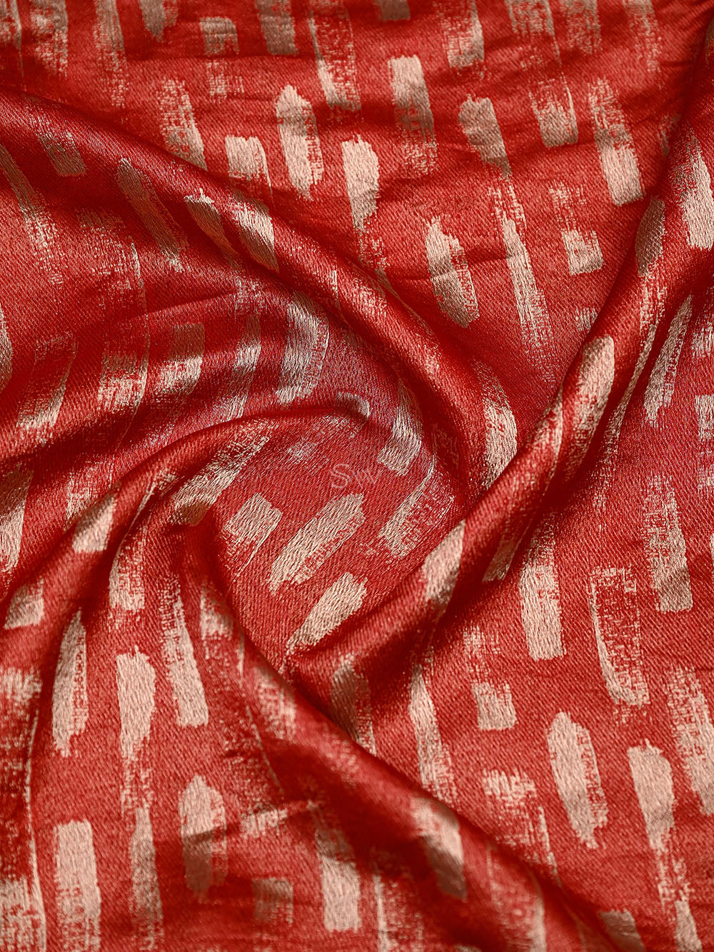 Red Silk Brocade Handloom Banarasi Saree