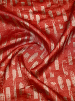 Red Silk Brocade Handloom Banarasi Saree