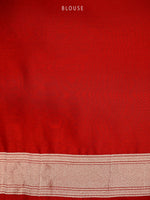 Red Silk Brocade Handloom Banarasi Saree