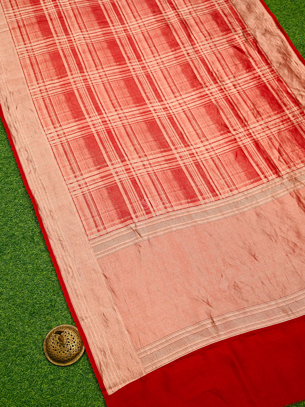 Red Silk Brocade Handloom Banarasi Saree