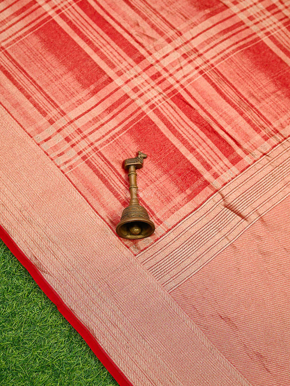 Red Silk Brocade Handloom Banarasi Saree