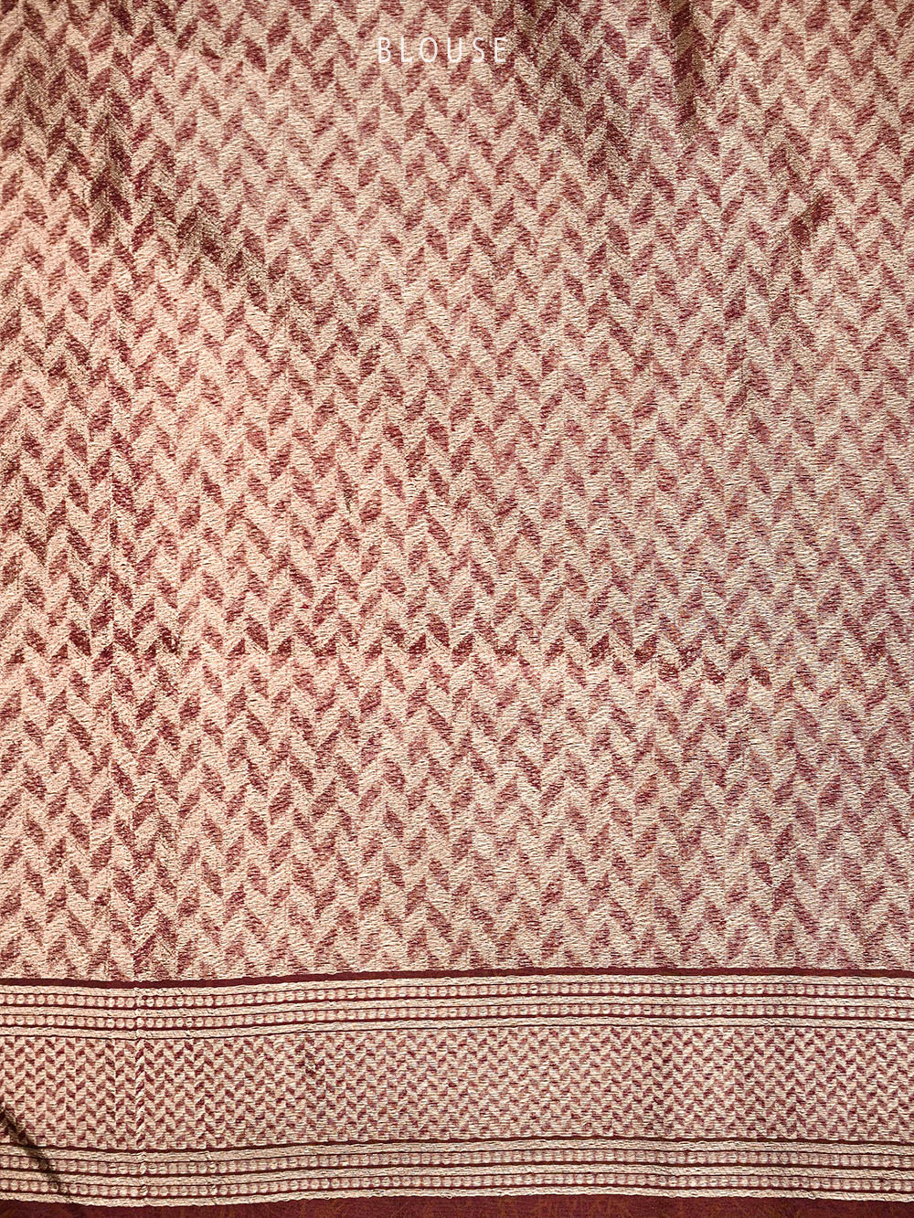 Dark Wine Booti Organza Handloom Banarasi Saree