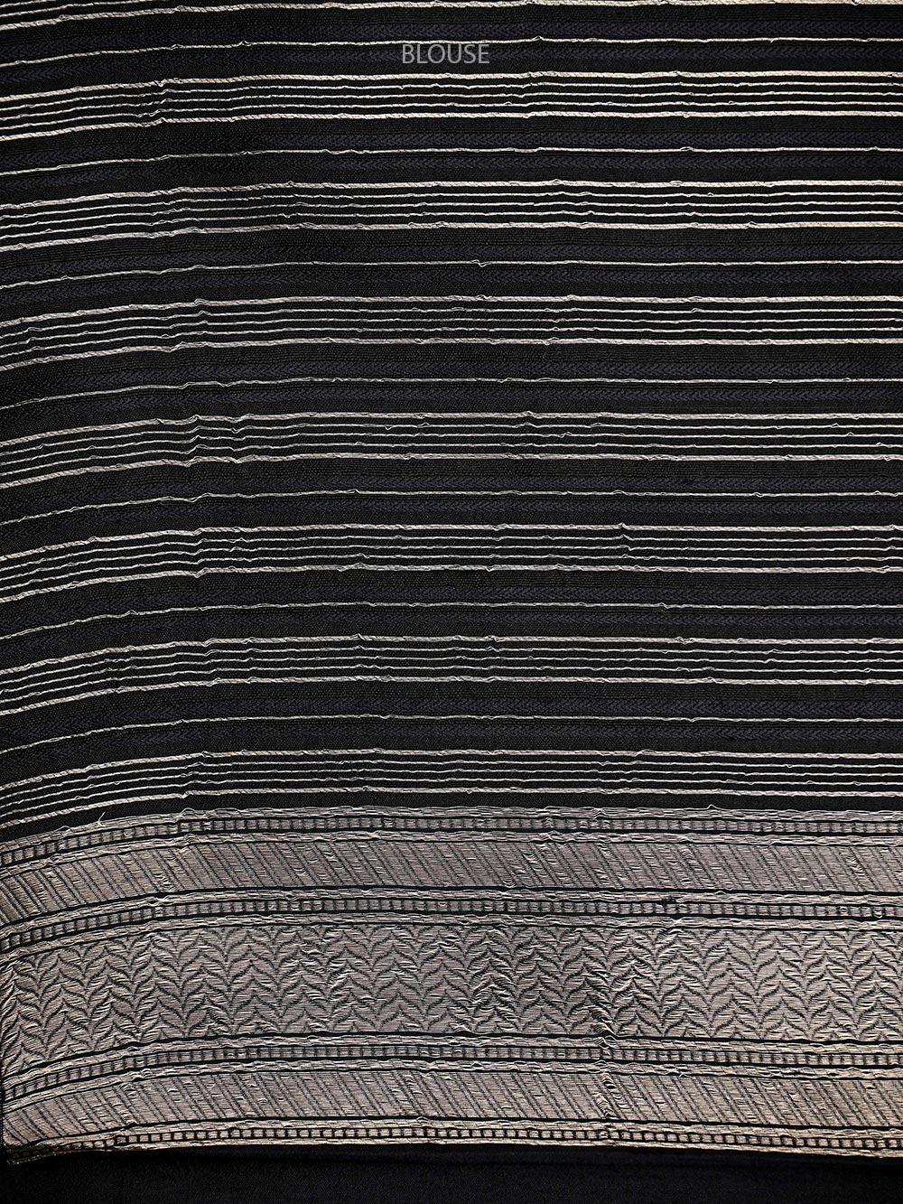 Black Silk Handloom Banarasi Saree - Sacred Weaves