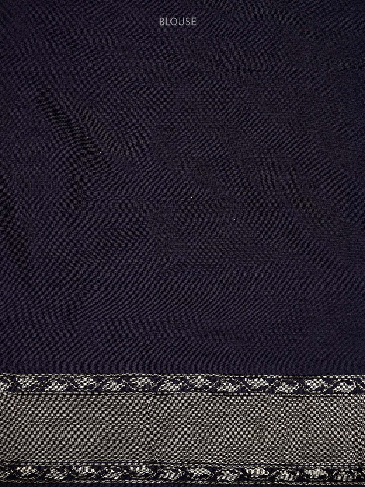 Navy Blue Sona Roopa Konia Jaal Katan Silk Handloom Banarasi Saree